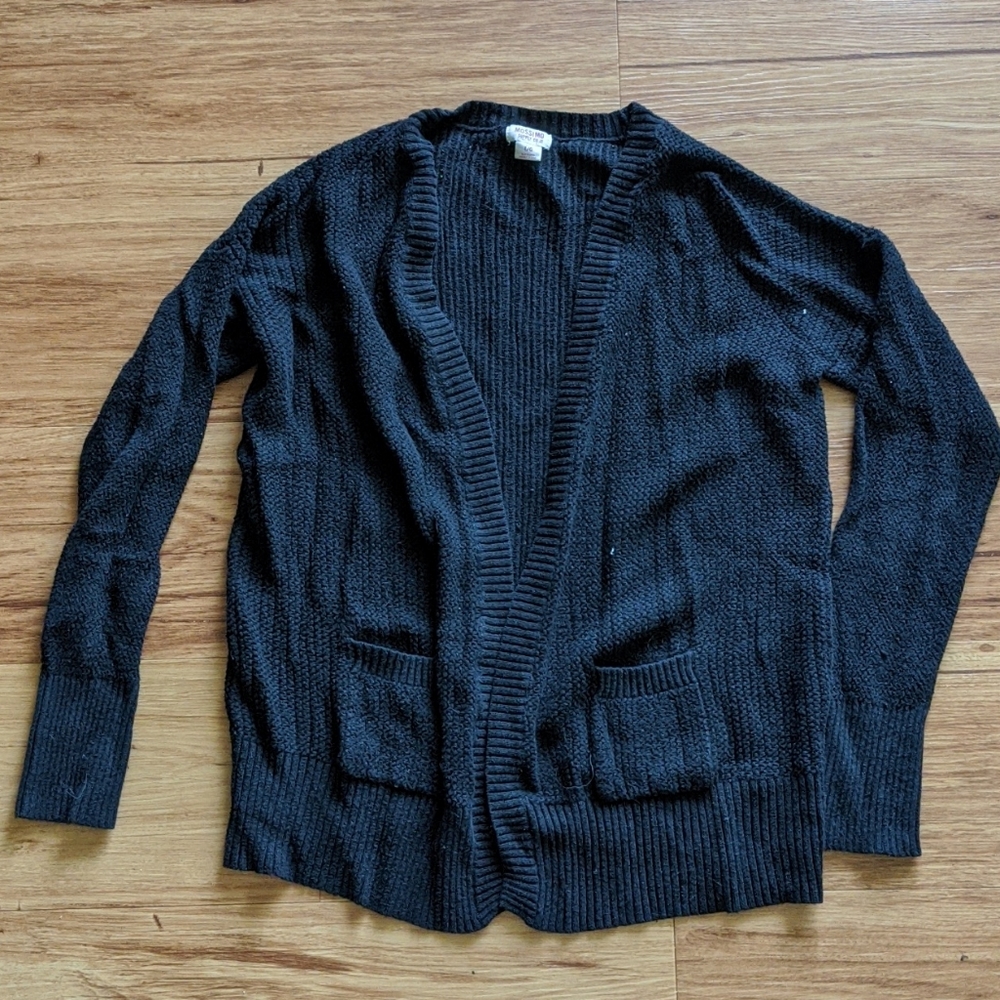 Black cardigan